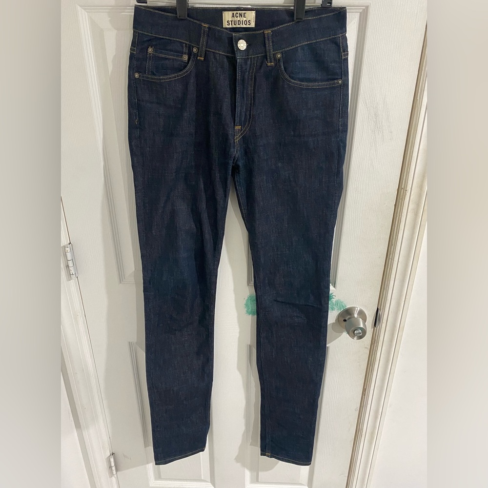 ACNE STUDIOS RAW DENIM JEANS